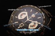 Tag Heuer Grand Carrera Calibre 17 Chronograph Quartz Movement PVD Case with Black Dial and PVD Strap