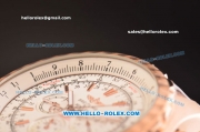 Breitling Bentley Motors T Automatic Rose Gold Case with White Dial and Rose Gold Strap