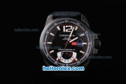 Chopard Gran Turismo XL Power Reserve Working Automatic with Black Dial and PVD Case-Rubber Strap