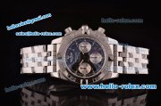 Breitling Chronomat B01 GMT Swiss Valjoux 7750 Automatic Steel Case/Strap with Black Dial