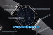 Hublot Big Bang Caviar Chronograph Miyota OS20 Quartz Ceramic Case with Black Dial and Black Rubber Strap Stick Markers