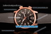 IWC Aquatimer Vintage 1967 Asia Automatic Rose Gold Case with Black Dial White Stick Markers and Black Rubber Strap