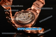Rolex Daytona Chrono Swiss Valjoux 7750 Automatic Rose Gold Case with Ceramic Bezel Brown Dial and Stick Markers (BP)