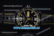 Chopard Mille Miglia GTS Power Control Miyota OS2035 Quartz PVD Case Black Dial Black Leather Strap and Yellow Inner Bezel Chopard Mille Miglia GTS Power Control Miyota OS2035 Quartz PVD Case Black Dial Black Leather Strap and Yellow Inner Bezel