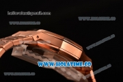 Audemars Piguet Royal Oak 41MM Clone AP Calibre 3120 Automatic Full Rose Gold with Blue Dial and Stick Markers (EF)