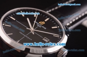 Breitling Transocean Asia 2892 Automatic Steel Case with Black Dial and Black Leather Strap