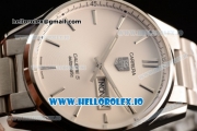 Tag Heuer Carrera Calibre 5 Swiss ETA 2824 Automatic Steel Case White Dial With Stick Markers Steel Bracelet