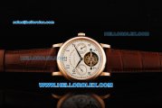 A.Lange&Sohne Glashutte Swiss Tourbillon Manual Winding Movement Rose Gold Case with Cream Dial