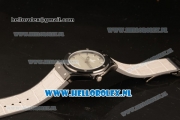 Hublot Classic Fusion 9015 Auto PVD Case with White Dial and White Leather Strap