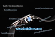 Tag Heuer Carrera Calibre 16 Automatic Movement 7750 Coating Case with Blue Bezel-Blue Dial and Black Rubber Strap