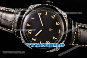 Panerai Radiomir California 3 Days PAM 424 N Asia Automatic PVD Case with Roman Numeral/Arabic Numeral Markers and Black Dial