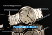 Cartier Ballon Bleu De 9015 Auto Steel Case with White Dial and Steel Bracelet