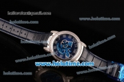 Ulysse Nardin Freak Automatic Steel/Diamond Case with Blue Dial and Black Leather Strap (EF)