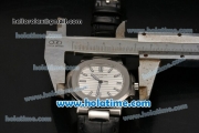 Patek Philippe Nautilus Swiss ETA 2824 Automatic Steel Case with Stick Markers and White Dial - 1:1 Original (ZF)