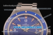 Omega Seamaster 300 Master Co-Axial Clone Omega 8500 Automatic Full Steel with Blue Dial and Stick Markers