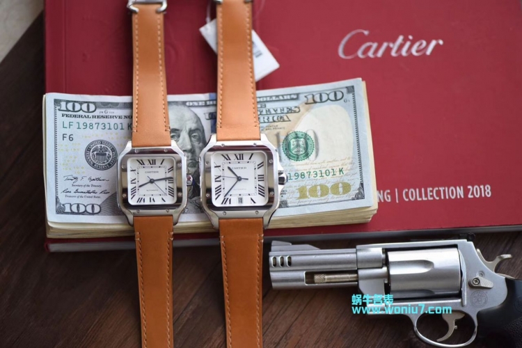 V6 1:1 top high quality replica watch Cartier Santos series WSSA0009 men and women couple watch - Click Image to Close
