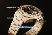 Rolex Explorer II Asia 2813 Automatic Full Steel with Black Dial and White Markers-43mm Size