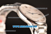 Longines Master Swiss ETA 2824 Automatic Full Steel with White Dial and Diamonds/Roman Numeral Markers