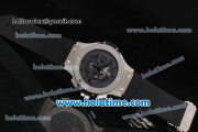 Hublot Big Bang Aero Bang Chrono Swiss Valjoux 7750 Automatic Steel Case with Stick Markers and Skeleton Dial