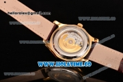 Patek Philippe Calatrava Tourbillon Swiss ETA 2824 Automatic Yellow Gold Case with Diamonds Markers and Gold Dial