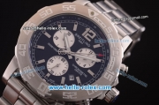 Breitling Colt Chronograph II Chronograph Miyota Quartz Steel Case and Strap with Black Dial