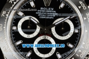 Rolex Cosmograph Daytona Clone Rolex 4130 Automatic Steel Case Black Dial With Stick Markers Steel Bracelet - 1:1 Original (AR)