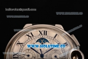 Cartier Ballon Bleu De Tourbillon Moonphase Asia Automatic Steel Case with White Dial and Roman Numeral Markers