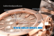 Audemars Piguet Royal Oak Chronograph Miyota OS20 Quartz Rose Gold Case with Grey Dial and Rose Gold Bracelet