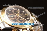 Rolex Cosmograph Daytona 4130 Automatic Yellow Gold Case with Black Dial Stick Markers and Two Tone Bracelet (BP)