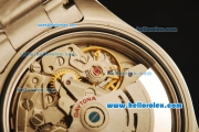 Rolex Daytona Swiss Valjoux 7750 Automatic Movement Full Steel with White Dial and White Stick Markers