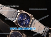 Bell Ross BR03-94 Valjoux 7750 Chrono Auto 316L Steel Case With Blue Dial Calfskin Strap
