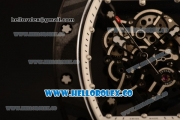 Richard Mille RM 055 Bubba Watson Miyota 9015 Automatic Carbon Fiber Case with Black Dial and Black Rubber Strap
