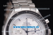 Omega Speedmaster Apollo 13 Silver Snoopy Award Limited Edition Swiss Valjoux 7750 Automatic Stainless Steel/Bracelet White Dial and Stick Markers (EF)