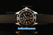 Breitling SuperOcean Swiss ETA 2836 Automatic Steel Case with Black Dial and Numeral markers- Black Rubber Strap Breitling SuperOcean Swiss ETA 2836 Automatic Steel Case with Black Dial and Numeral markers- Black Rubber Strap