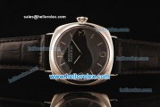 Panerai Radiomir Pam 231 Asia 6497 Manual Winding Steel Case with Black Dial and Black Leather Strap