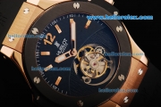 Hublot Big Bang Tourbillon Manual Winding Movement Rose Gold Case with Black Dial and Rose Gold Markers-Limited Edition