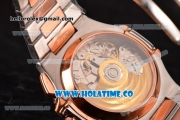 Patek Philippe Nautilus Chrono Swiss Valjoux 7750-CHG Automatic Two Tone with Blue Dial and Stick Markers (BP)