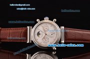 IWC Da Vinci Asia RL18 Automatic Steel Case with White Dial and Brown Leather Strap IWC Da Vinci Asia RL18 Automatic Steel Case with White Dial and Brown Leather Strap