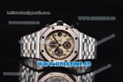 Audemars Piguet Royal Oak Offshore 2014 New Chrono Swiss Valjoux 7750 Automatic Steel Case with Beige Dial and Arabic Numeral Markers (JF)