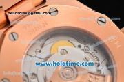 Audemars Piguet Royal Oak Swiss ETA 2824 Automatic Full Rose Gold with Sitck Markers and Black Dial - 1:1 Original