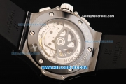 Hublot Big Bang Swiss Valjoux 7750 Automatic Movement Ceramic Case and Bezel - Black Rubber Strap