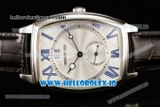 Breguet Heritage Asia Automatic Steel Case White Dial With Roman Numeral Markers Black Leather Strap