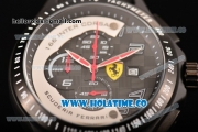 Ferrari Race Day Watch Chrono Miyota OS10 Quartz PVD Case with Black/White Dial and Arabic Numeral Markers