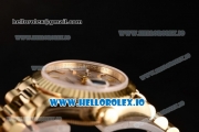 Rolex Datejust Swiss ETA 2671 Automatic Yellow Gold Case with Sliver Dial Stick Markers and Yellow Gold Bracelet (BP)