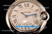 Cartier Ballon Bleu De Small Swiss ETA Quartz Full Steel with White Dial and Black Roman Numeral Markers