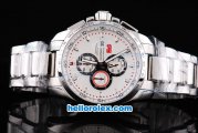 Chopard Gran Turismo GT XL Chronograph Quartz Movement with White Dial and Silver Case-SSband