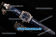 Rolex Day-Date Asia 2813/Swiss ETA 2836/Clone Rolex 3135 Automatic Steel Case with Diamonds Markers and Blue Dial (BP)