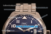 IWC Pilot's Watches Mark XVII Edition "Le Petit Prince" Swiss ETA 2892 Automatic Full Steel with Blue Dial and White Arabic Numeral Markers