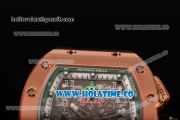 Richard Mille RM005 FM Asia Automatic Rose Gold Case with Skeleton Dial and Green Inner Bezel