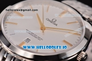 Omega De Ville Tresor Master Co-Axial Swiss ETA 2824 Automatic Steel Case with White Dial and Stick Markers